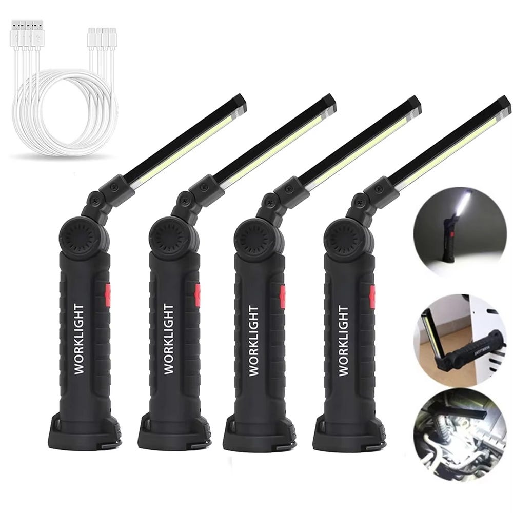 Torcia 34 Led Smd Portatile Di Emergenza Lampada Lavoro Appendibile Con Torcia 34 Led Smd Portatile Di Emergenza Lampada Lavoro Appendibile Con