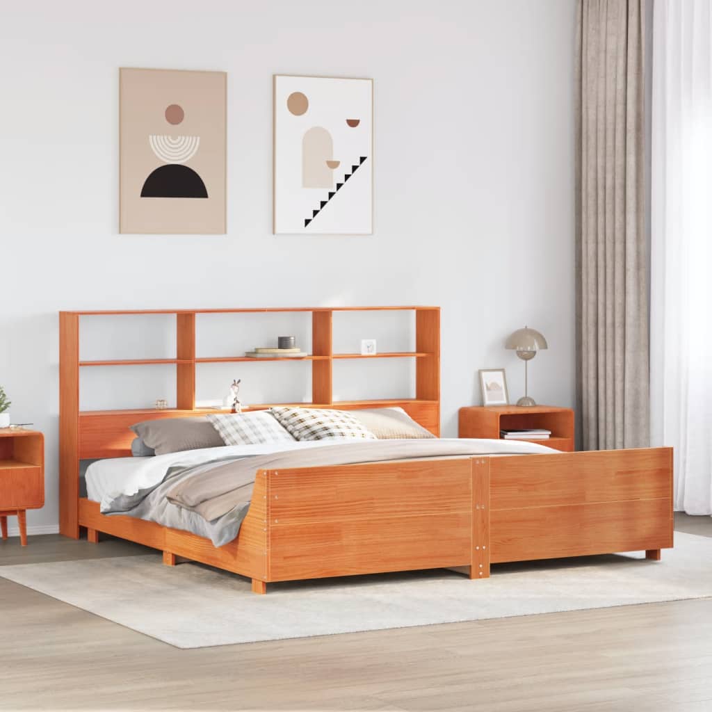 Vidaxl Cadre De Lit Sans Matelas 200x200 Cm Bois Massif De Pin