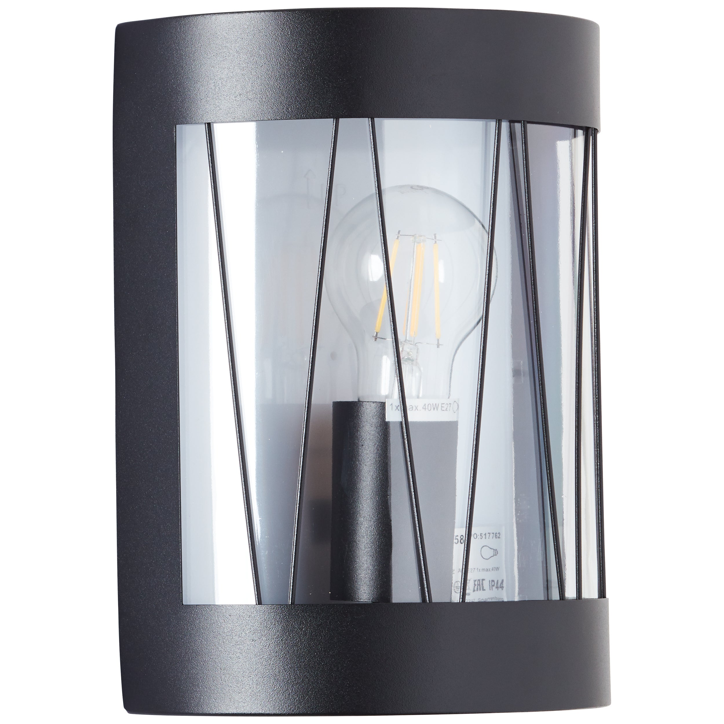 BRILLIANT Crosstown 47cm jasne drewno / czarne oświetlenie wewnętrzne, oprawy wiszące | 1x A60, E27, 40W, nadaje się do zwykłych lamp (brak w zestawie - 2
