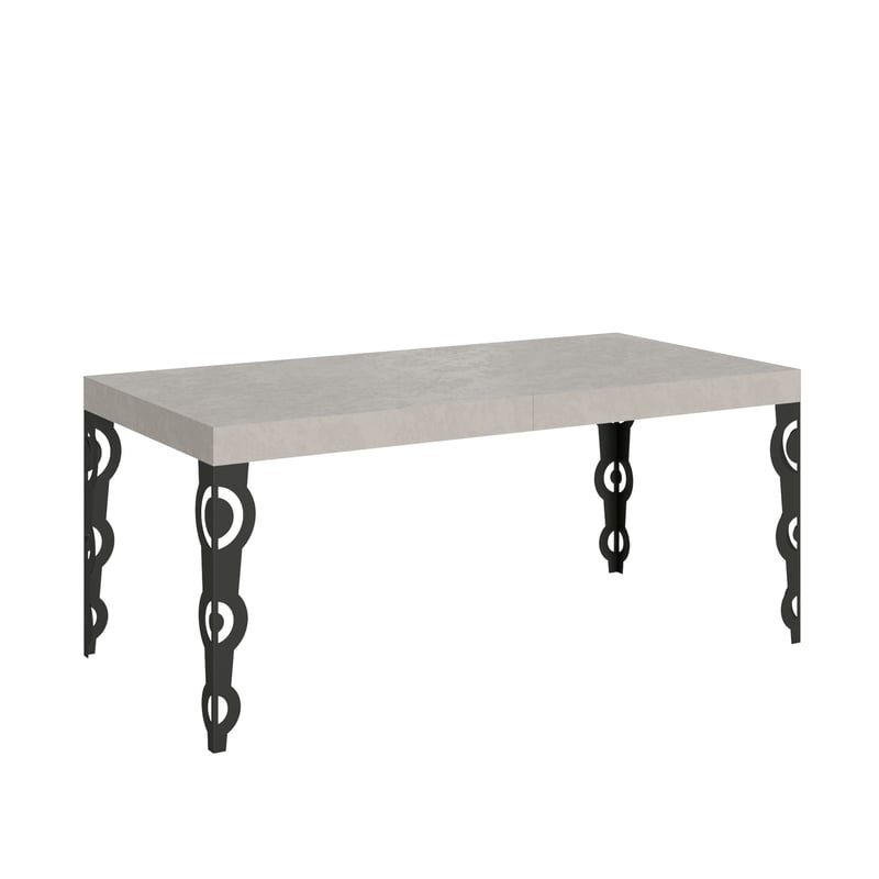 Stół rozkładany Karamay z kaszmiru 180/440x90 cm z nogami w kolorze antracytowym