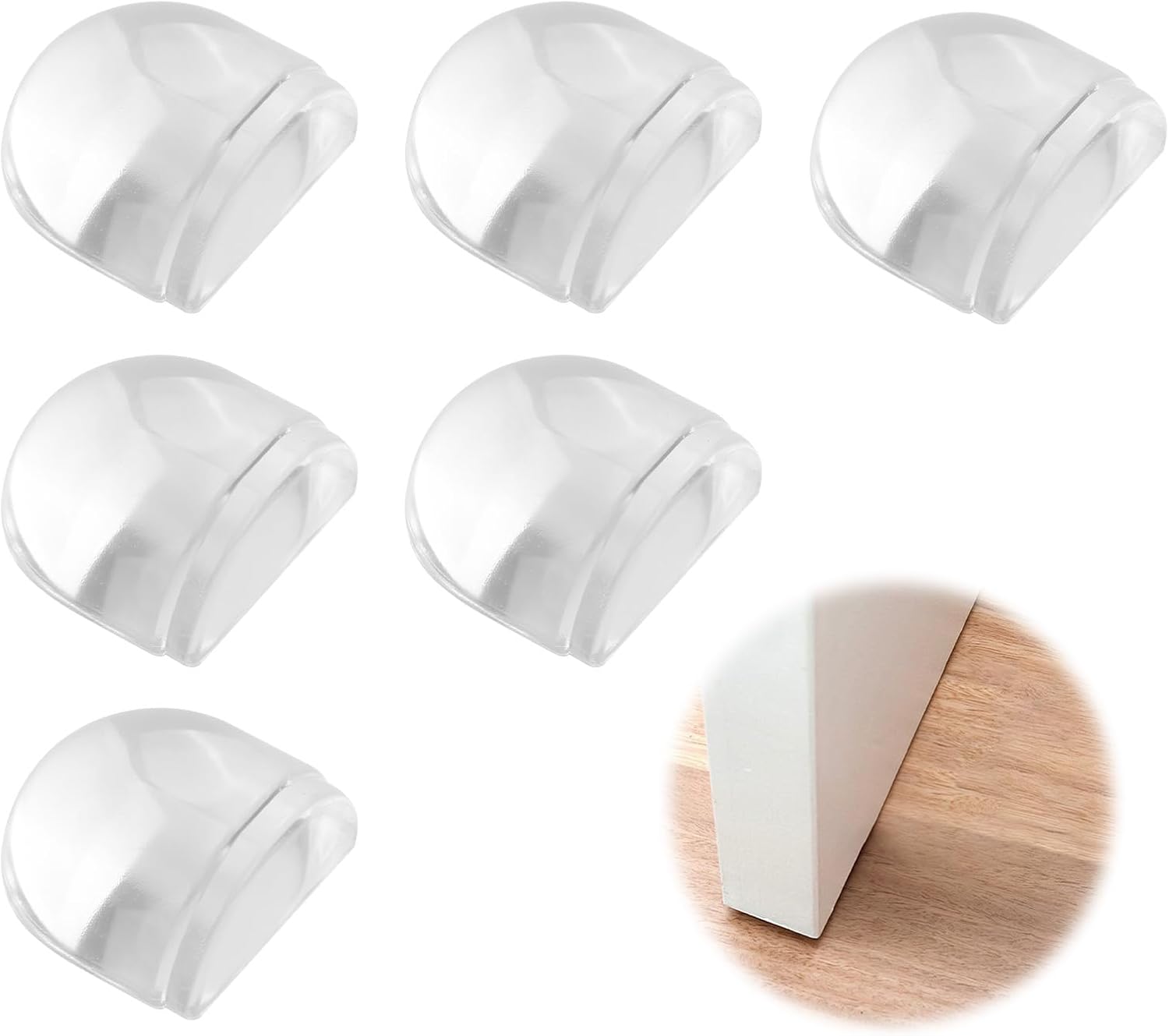 Lot De 6 Butoirs De Porte Transparents à Coller Au Sol Butoir De Porte Mural A Coller Butoir De Porte Pas De Flou Butoir De Porte Autocollant 97075492