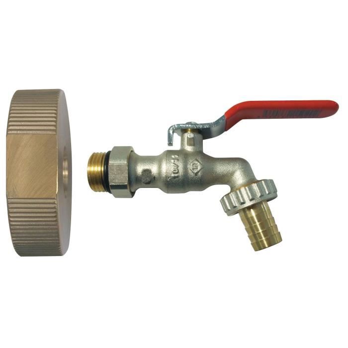 Kit complet récupérateur eau de pluie - Robinet et raccord pour cuve 1000L - 5