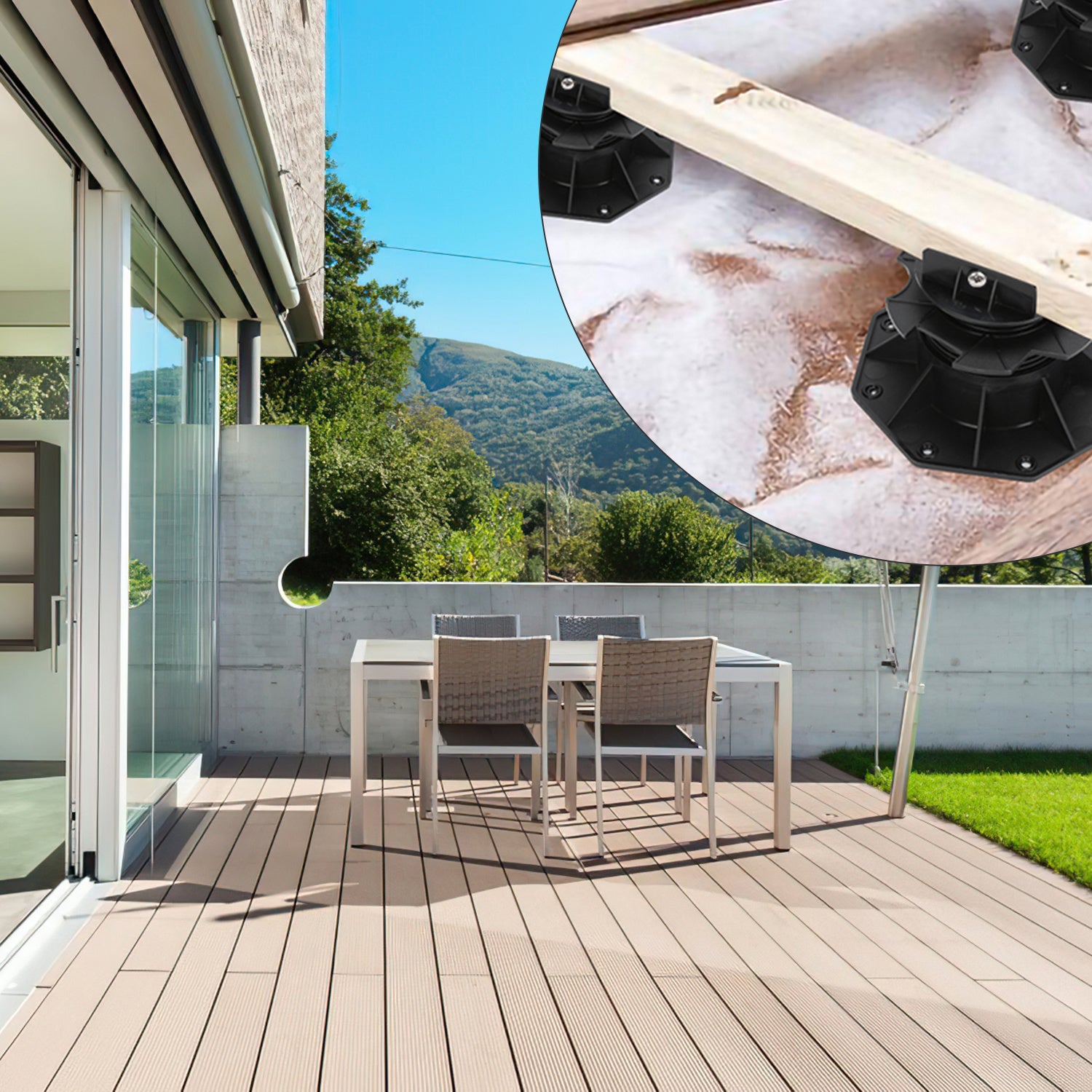 Plot réglable 60-140mm Lot de 30 – Pour lambourde, bois, carrelage, pierre, béton – Recyclés - 7