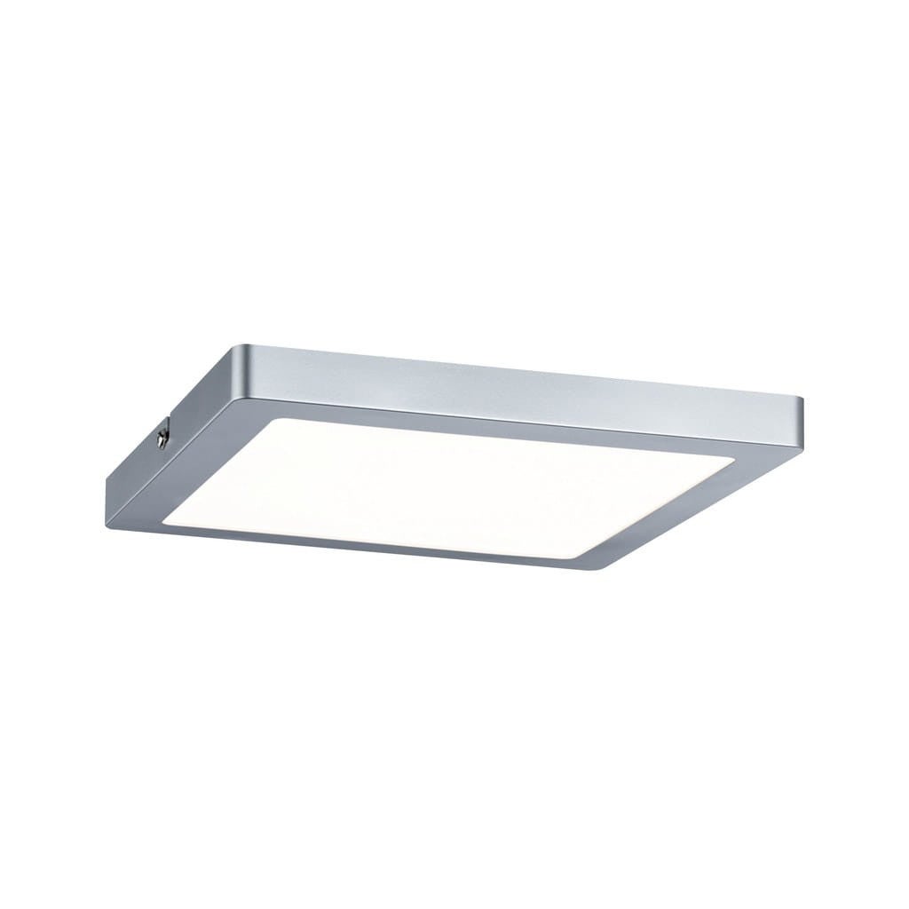 Plafon kwadratowy ATRIA LED 20W Ciepła biel 1150lm chromowany wym: 2 x 22 x 22 cm IP20 Paulmann