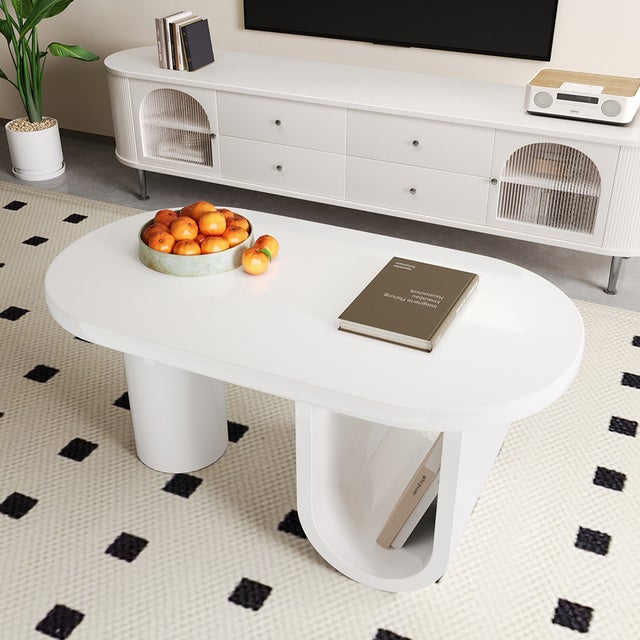HOMCOM Table Basse Avec Rangement Table Basse Table D'appoint Table De Nuit Metal Mdf 833 733