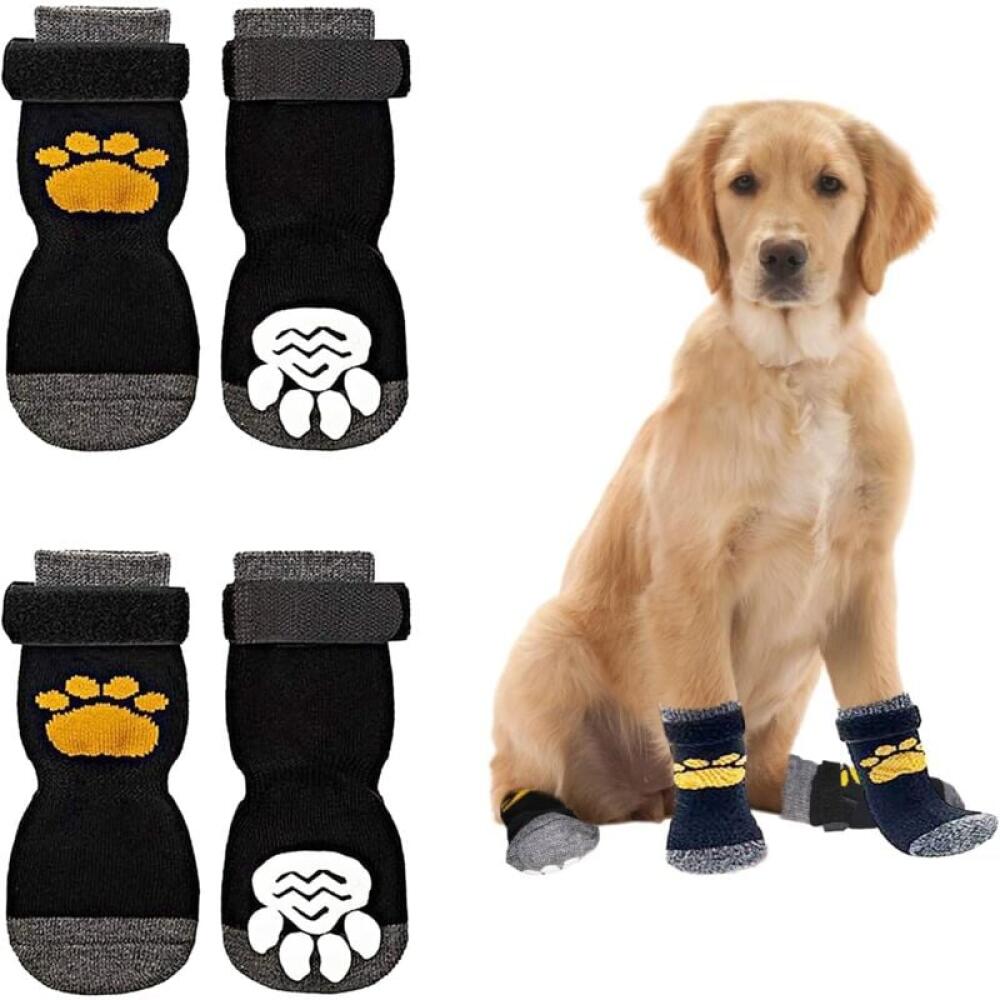 Calcetines para perros, 2 pares de calcetines antideslizantes ...