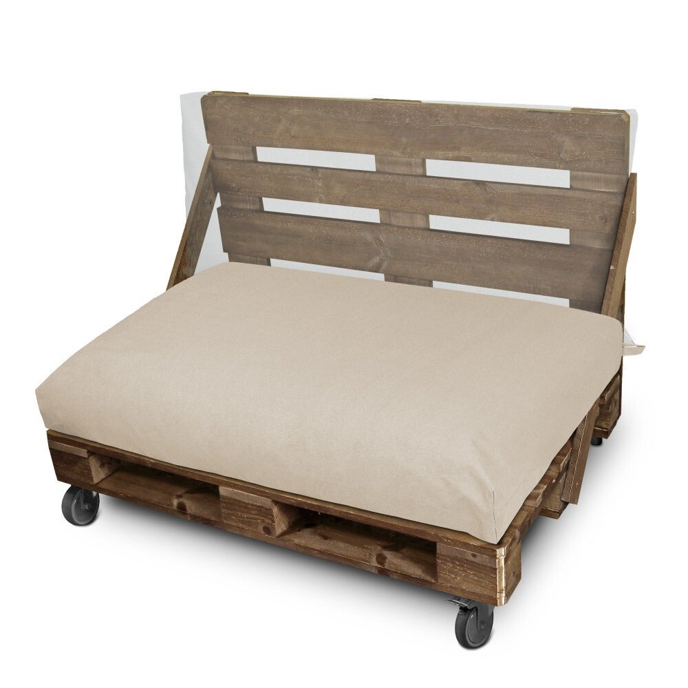 Cojín para Palets Toldotex Crudo Funda Asiento 120x80x20 (liso) Sin Relleno - 4