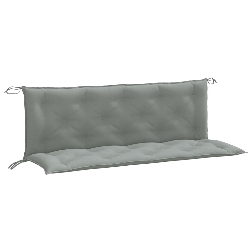 Pack 2 uds cojín exterior | cojines banco jardín tela gris claro melange 150x50x7 cm cfw167779