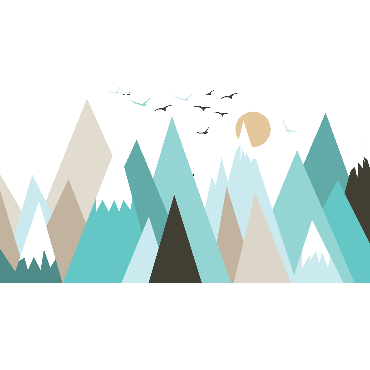 Adesivo bambino di montagna scandinavo guika - Sticker adesivo - adesivi murali - 110x165cm - 2