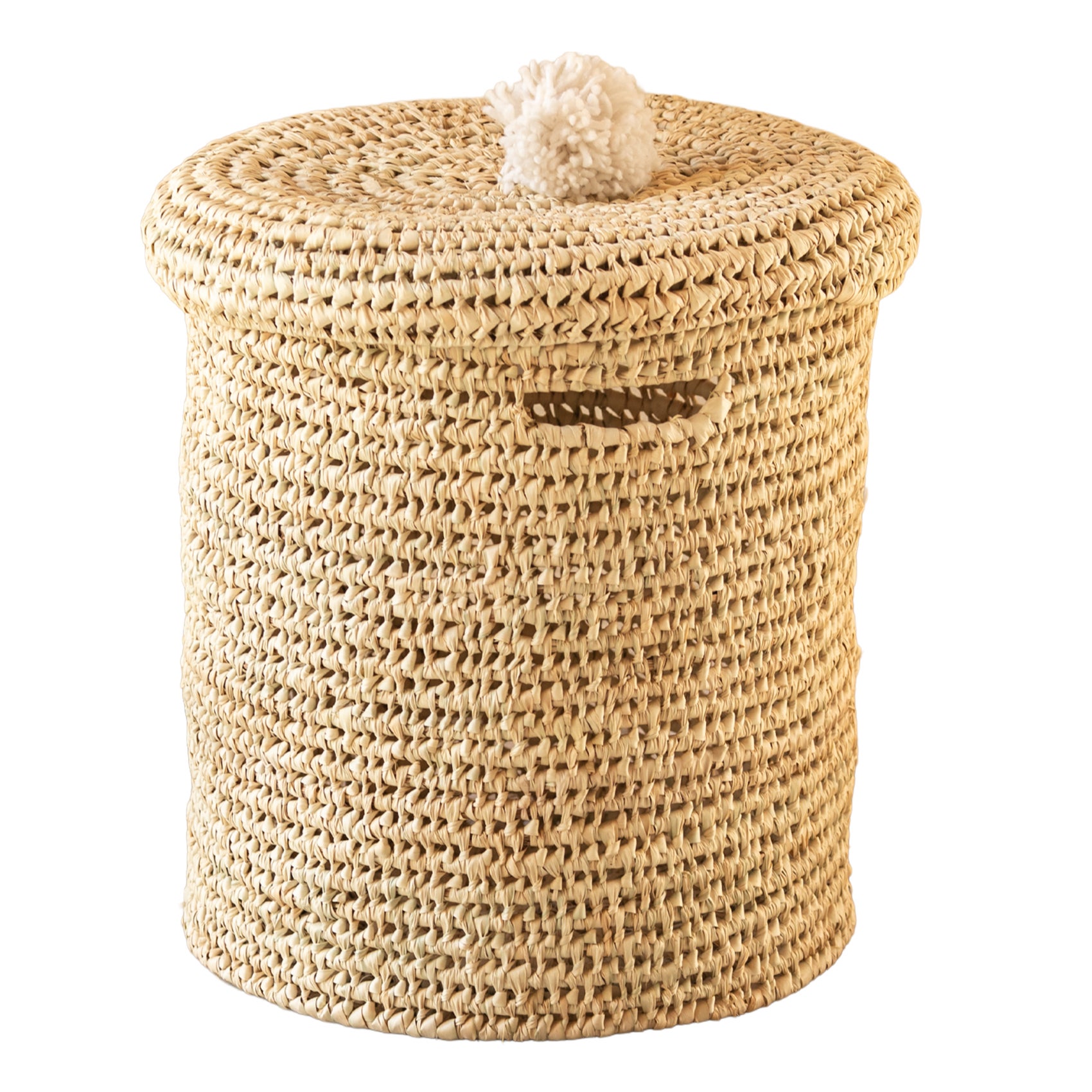 Home Maison  Cesto De La Ropa Calado Con Tapa De Pompón , Leroy Merlin