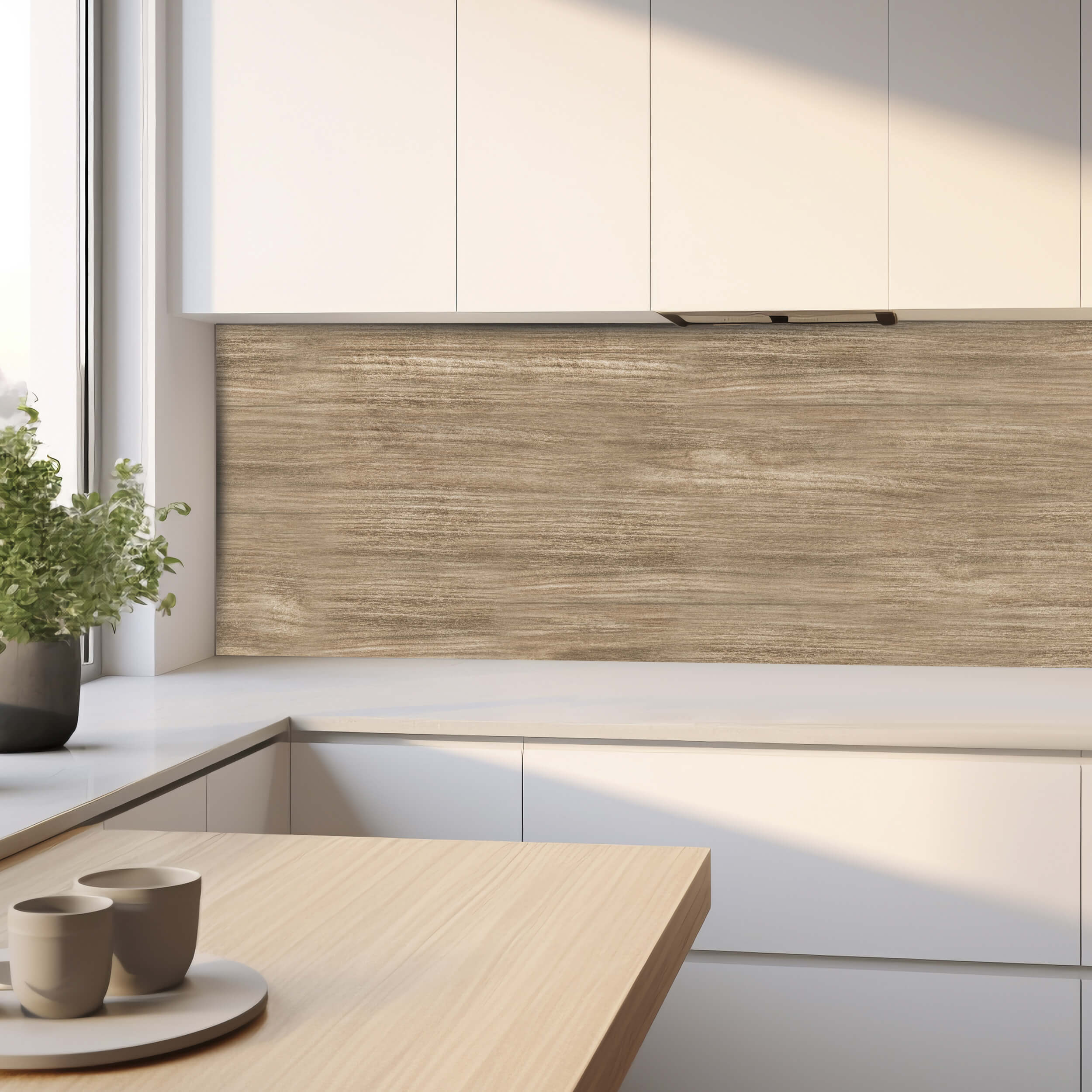 Paraschizzi adesivo effetto legno 30x70cm - 3