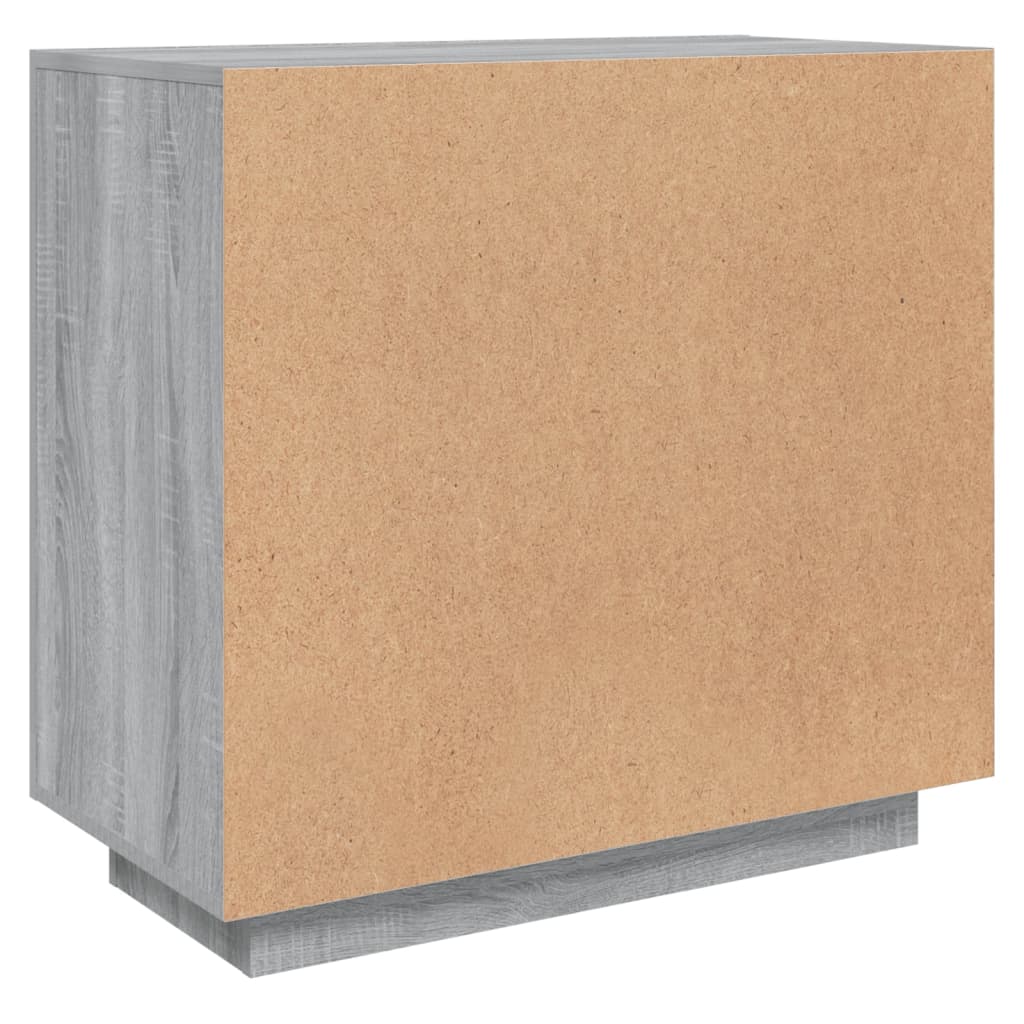 Buffet Sonoma gris 80x40x75 cm Bois d'ingénierie - 8