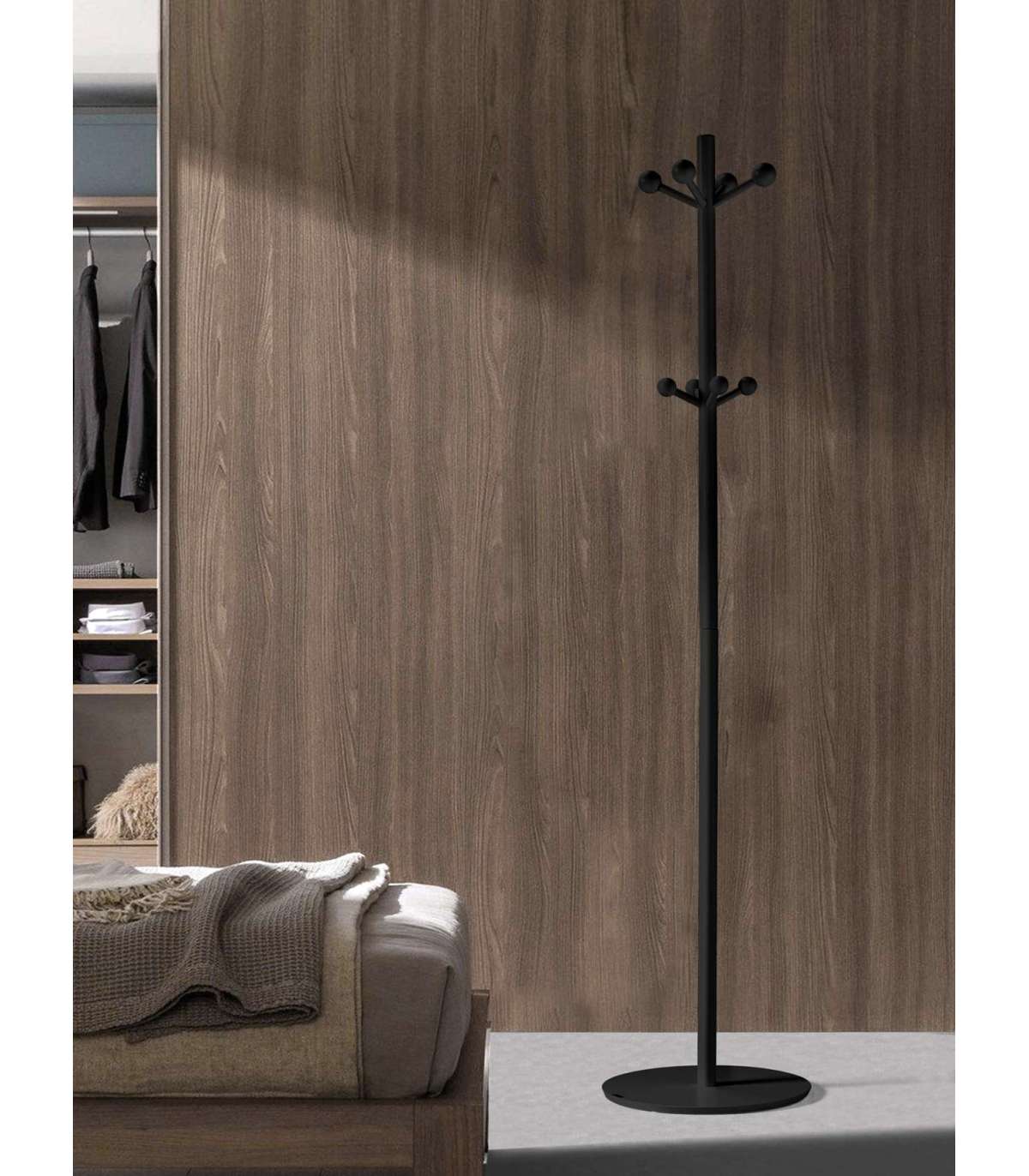 Perchero Con Estante Perchero Pared Estilo Industrial Hierro Y