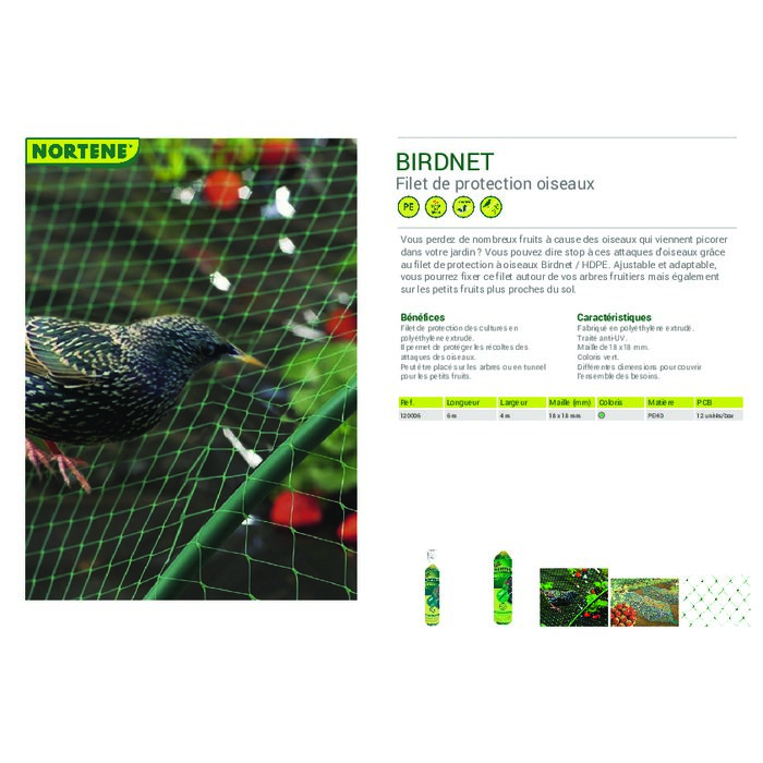 Filet de protection oiseau - Nortene - 4
