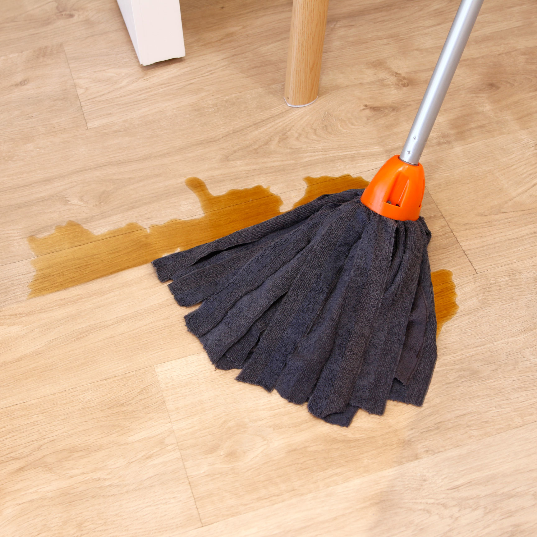 MAYA Fregona MAX PRO Tiras. Limpieza para Todo Tipo de Suelos. 100 % Microfibra. Super Absorbente y No Raya. Rosca Universal. (Naranja) - 7