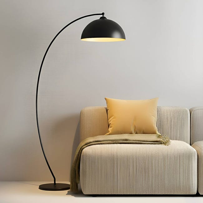 HOMCOM Lampada da Terra con Paralume in Tessuto Effetto Lino e Interruttore a Pedale, 64x38x163.5 cm, Bianca e Nera | Leroy Merlin HOMCOM Lampada da Terra con Paralume in Tessuto Effetto Lino e Interruttore a Pedale, 64x38x163.5 cm, Bianca e Nera | Leroy Merlin