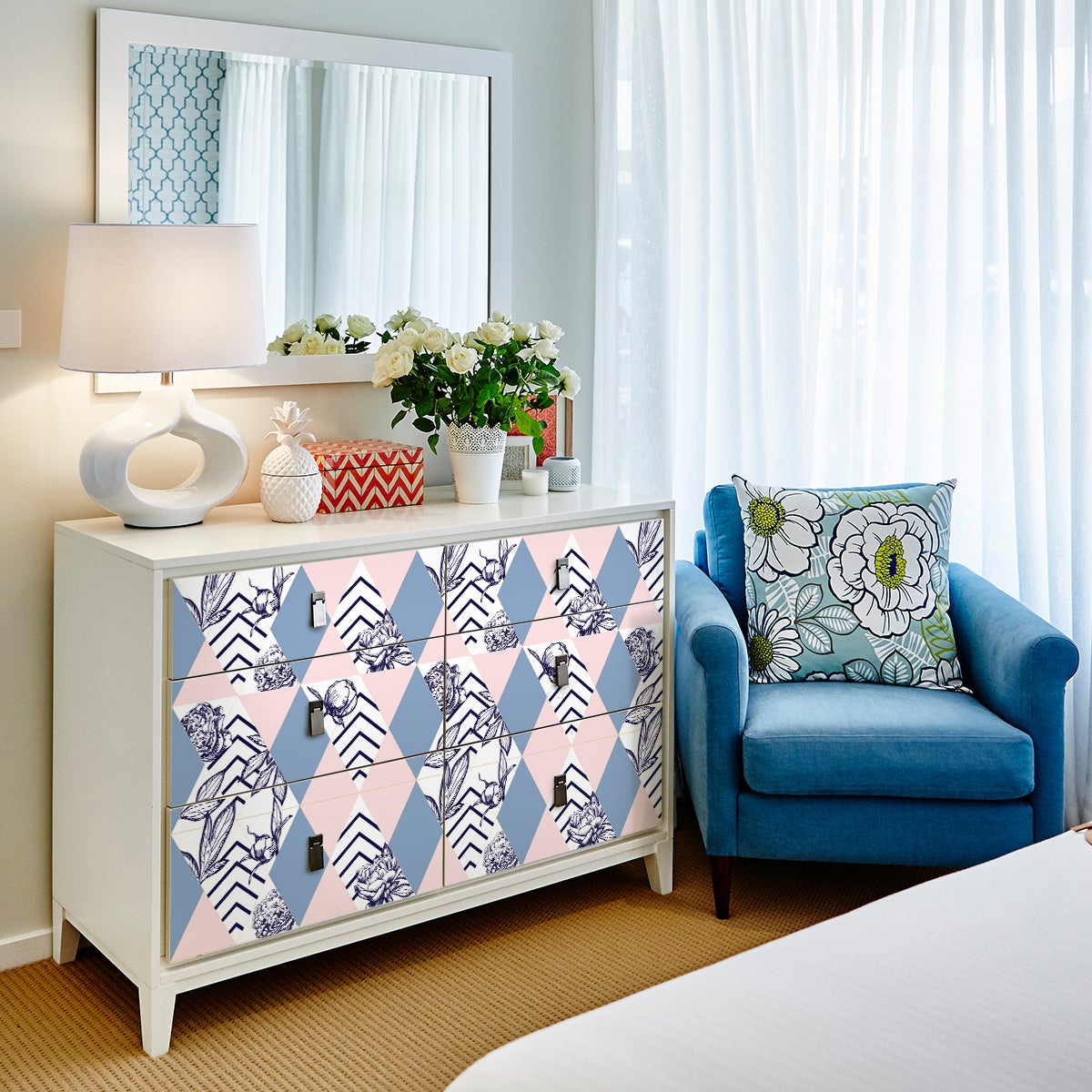 Adesivo mobili tropicale fugika - Sticker adesivo - adesivi murali - 40x60cm - 4