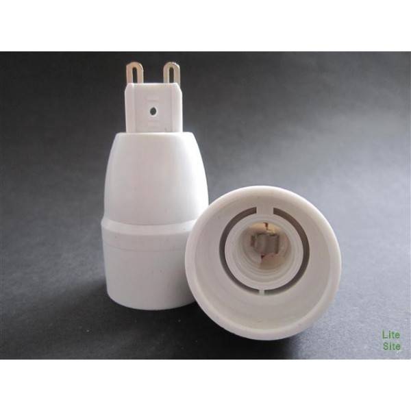 5 Adattatori Per Lampade Da Attacco E14 A G9 - Convertitori Per Lampade Alogene E LED A Risparmio Energetico