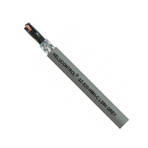 Kabel sterowniczy HELUCONTROL OZ-520-HMH-C 2x0,75mm2 szary 300/500V ekranowany bezhalogenowy numerowany olejoodporny B2ca linka Helukabel 500m