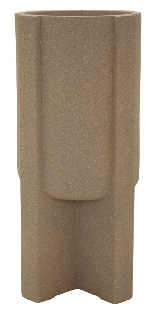 Jardiniera de exterior Moai 80.5cm - Jardiniera compactă din rășină, cu structură robustă și picioare pronunțate