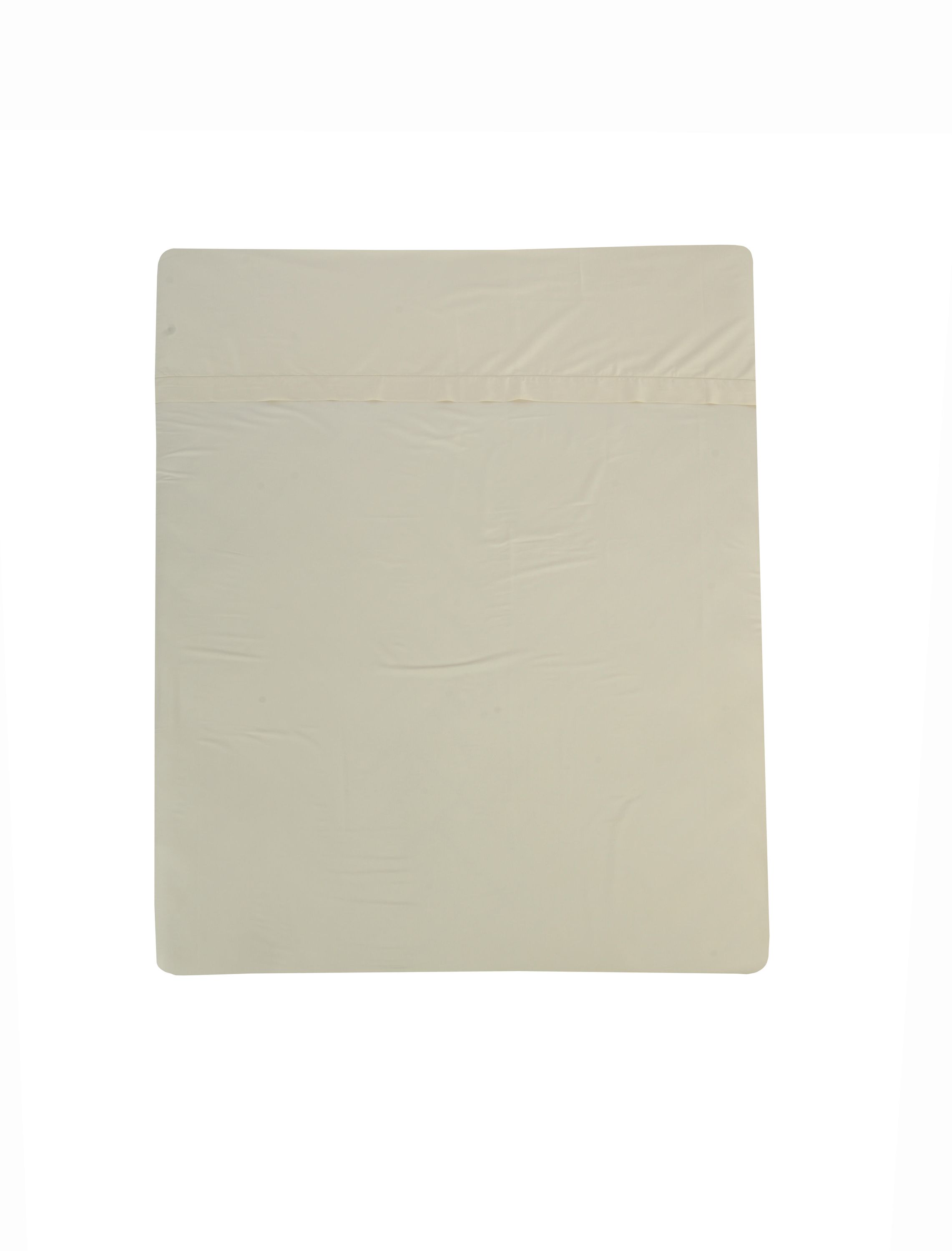 Lençol de cima Bordón INSPIRE algodão 300 fios marfim cama 135 cm - 7