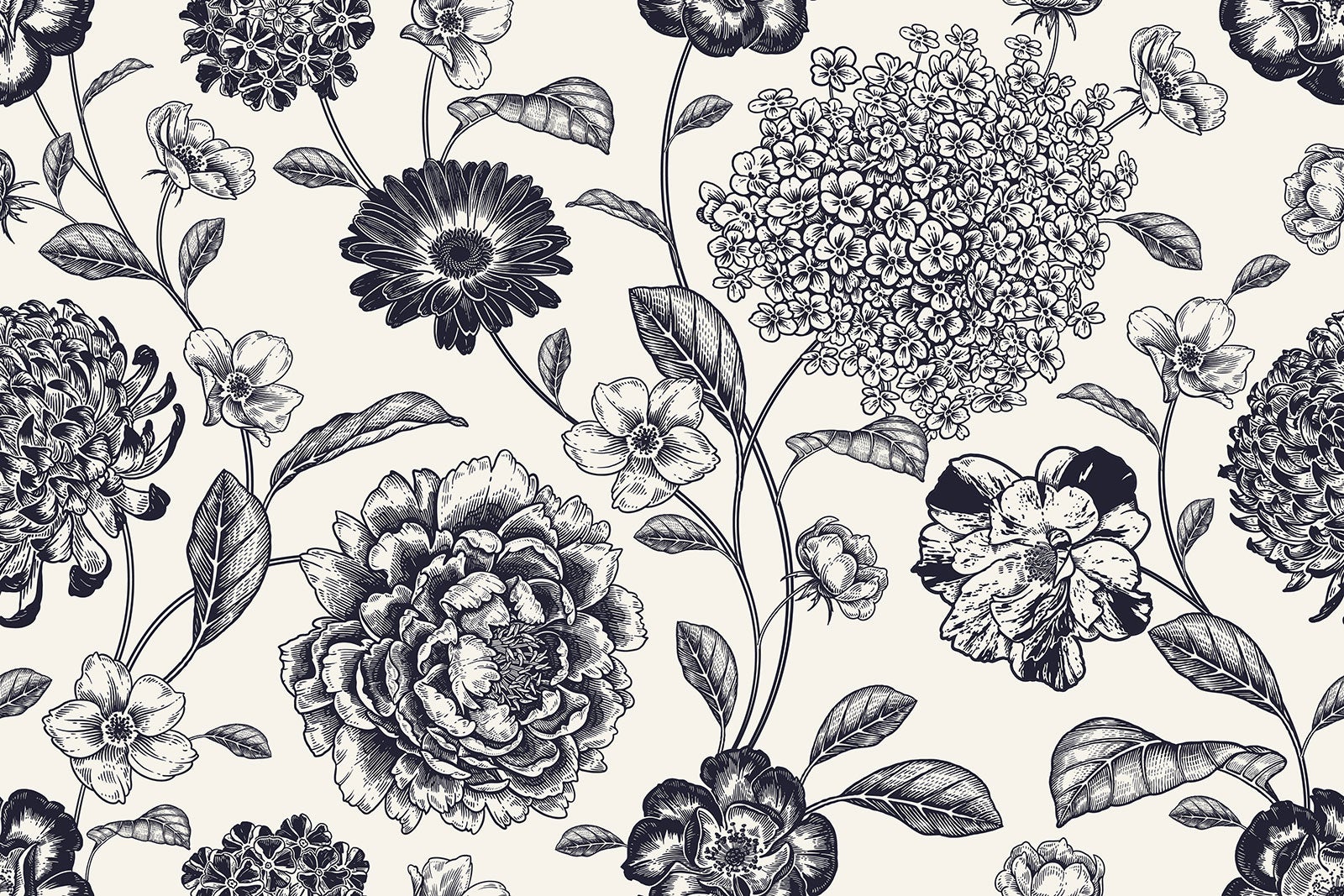 Crédence adhésive sticker décoratif pour cuisine - Fleurs - Adhésif + Protection BRILLANTE - 65x97,5 cm - 2