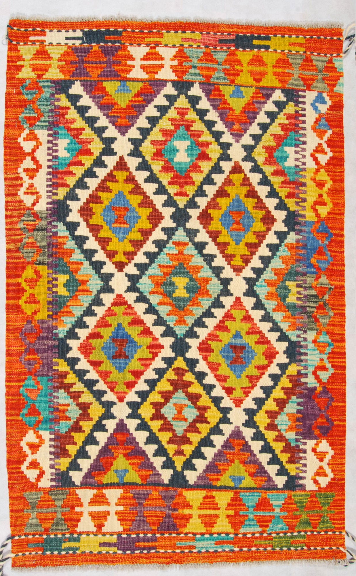 Oryginalny ręcznie robiony dywan, rozmiar: 123x78, z certyfikatem autentyczności GalleriaFarah1970