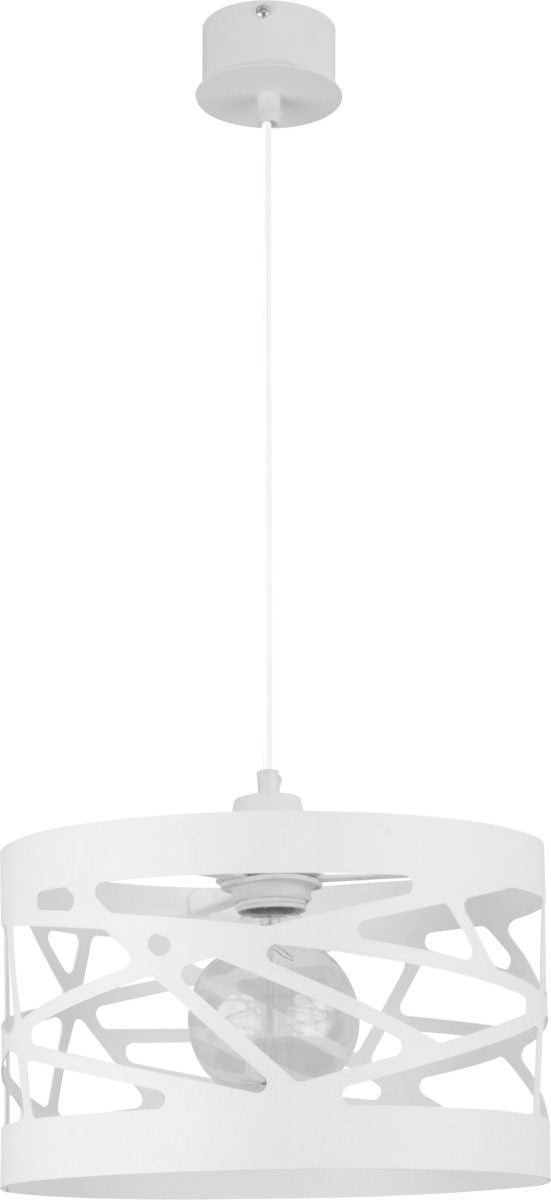 Lampa wisząca Moduł Frez biała 1xE27x15W dekoracyjna wym: 100 x 30 x 30 cm metal SIGMA