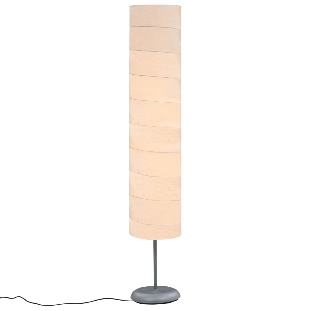 vidaXL Lampadaire avec support 121 cm Blanc E27 - 9