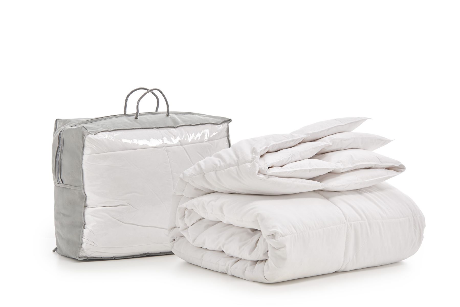 Edredón relleno nórdico 90% plumas 240x220 para cama 120/135/140/150 ligero
