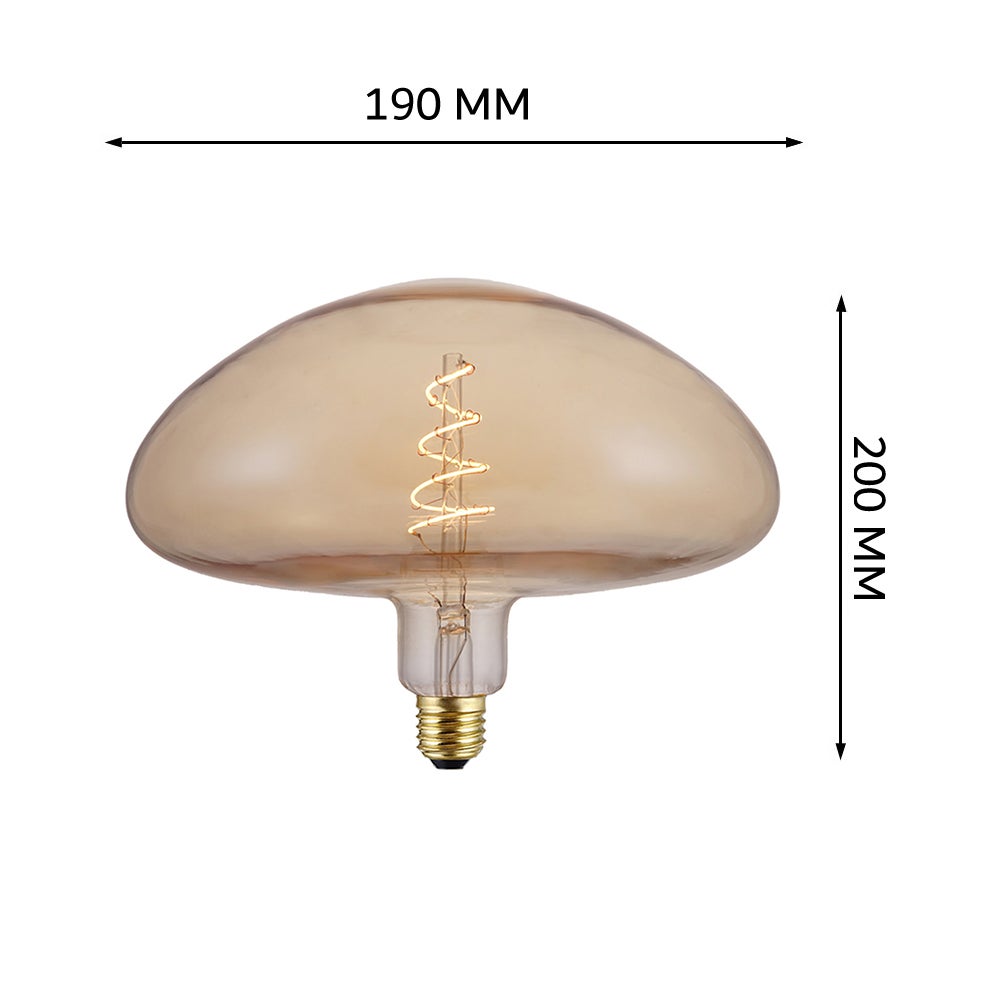 Ampoule filament LED MR250 4W Dimmable 2200K E27, ampoule Vintage Géante Champignon - Digilamp - 2