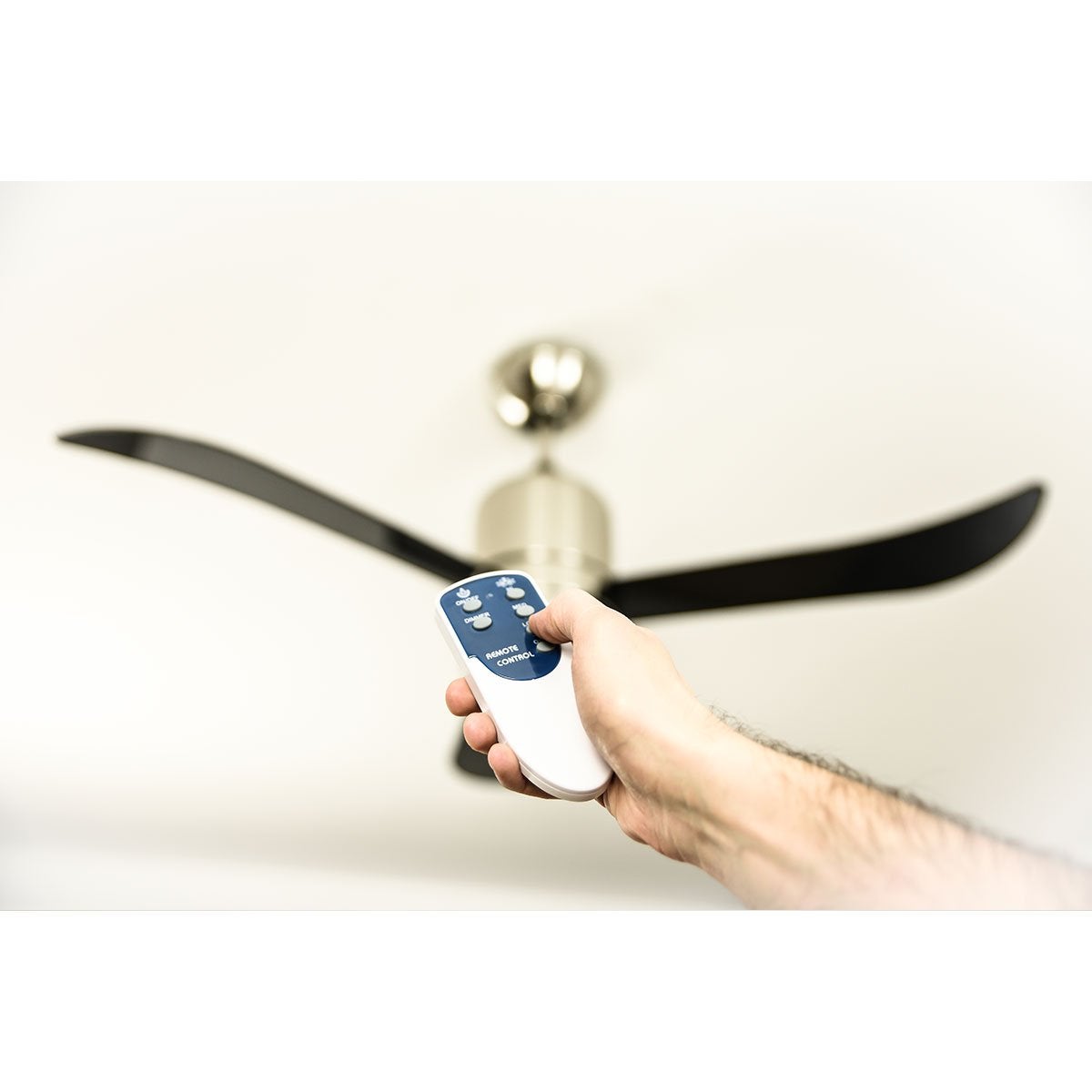 Ventilateur de plafond Loft Noir avec lumière - 6