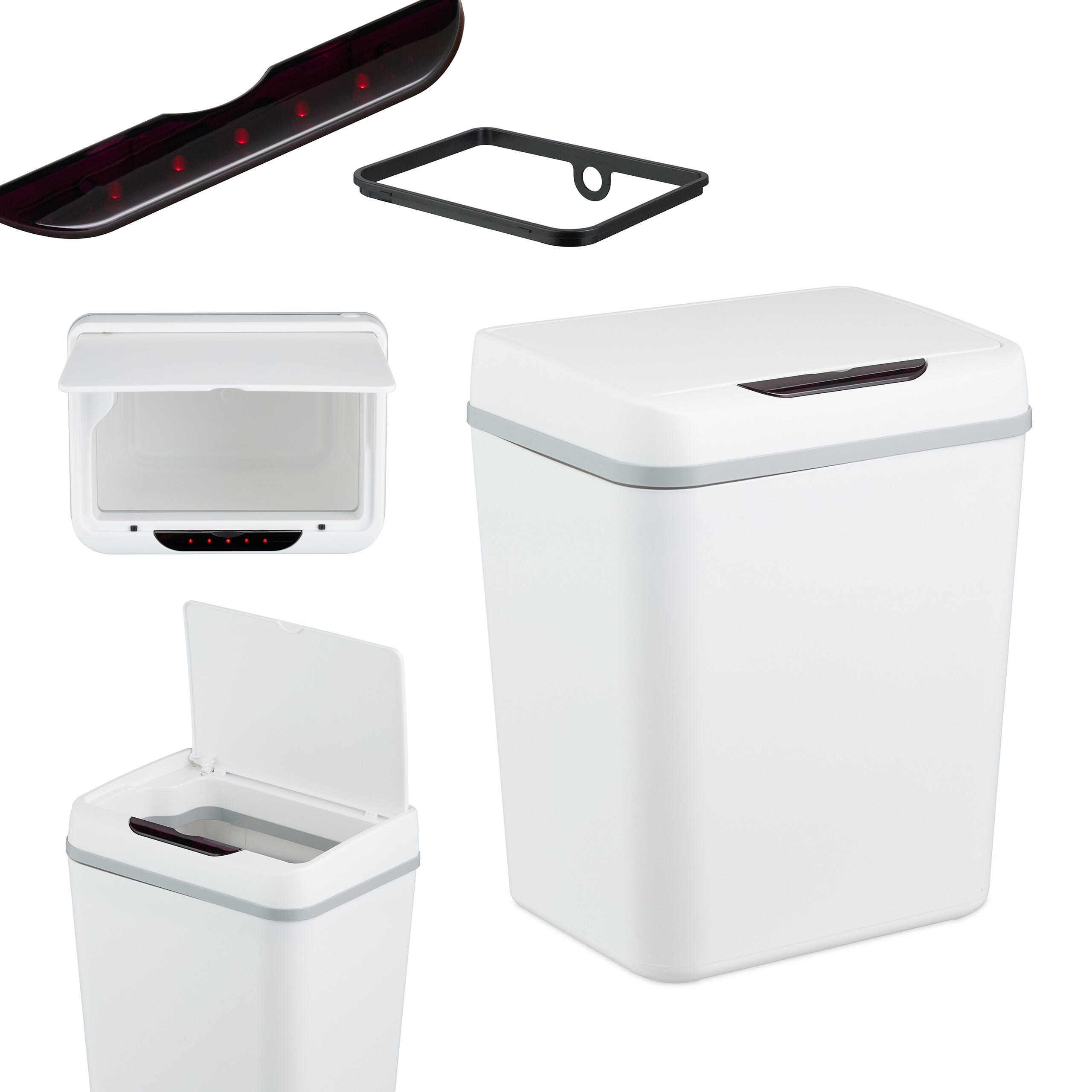 15 L - 4 Gallons Poubelle Automatique, Sans Contact Poubelle De Cuisine 15 L - 4 Gallons Poubelle Automatique, Sans Contact Poubelle De Cuisine
