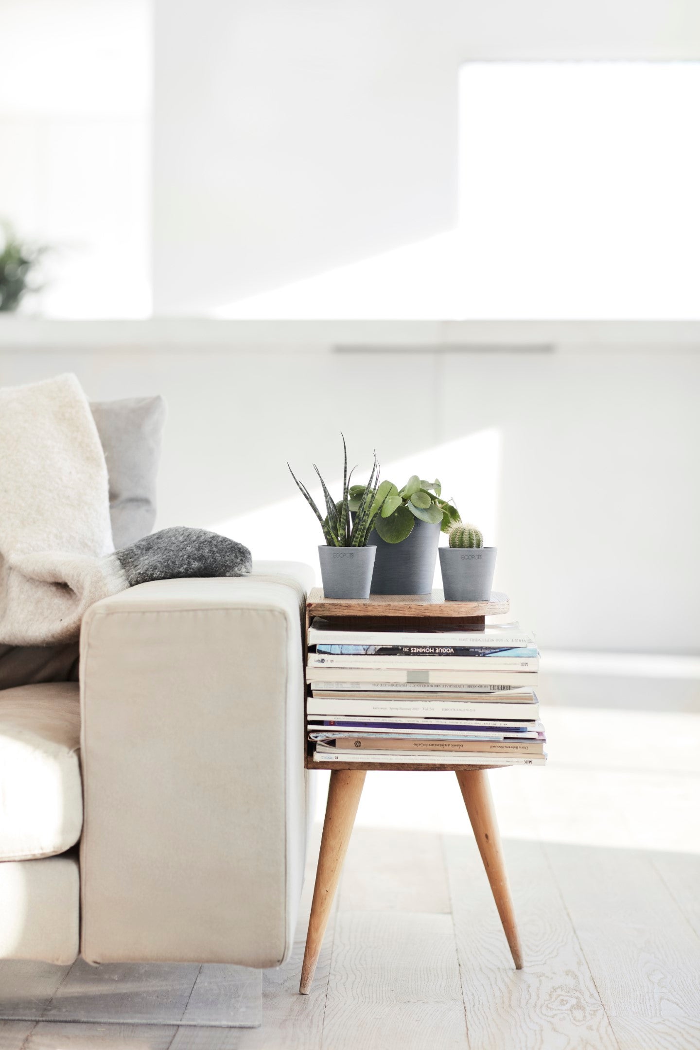 Ecopots Rotterdam 30 Vaso da fiori - L 29,5 cm x P 29,5 cm x A 26,4 cm - Grigio - Per interni ed esterni - 4