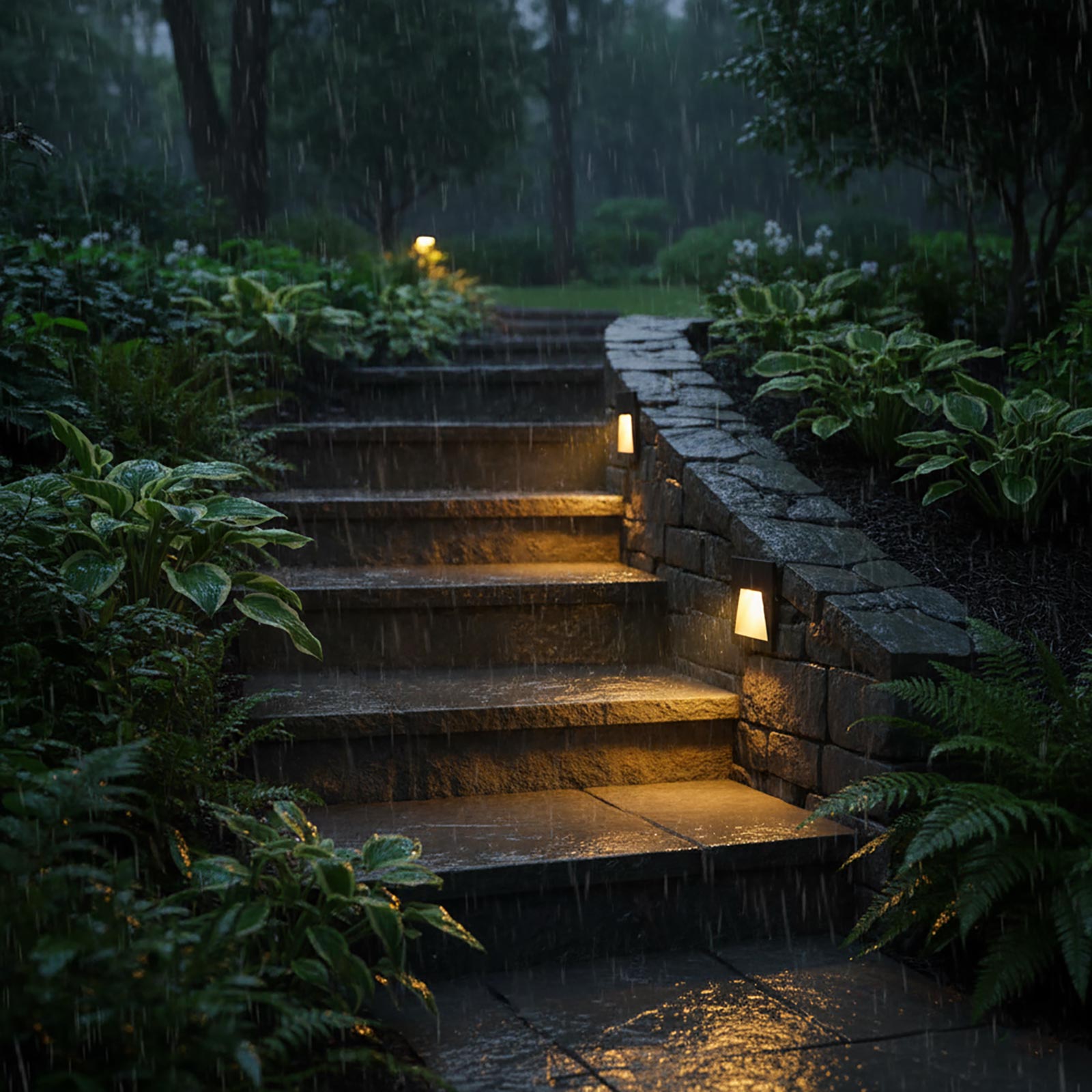 Faretto segnapassi IP65 LED 3W incasso scatola 503 scale giardino viale gradini 230V COLORE NERO LUCE LED CCT DA 3000K a 6000K - 4