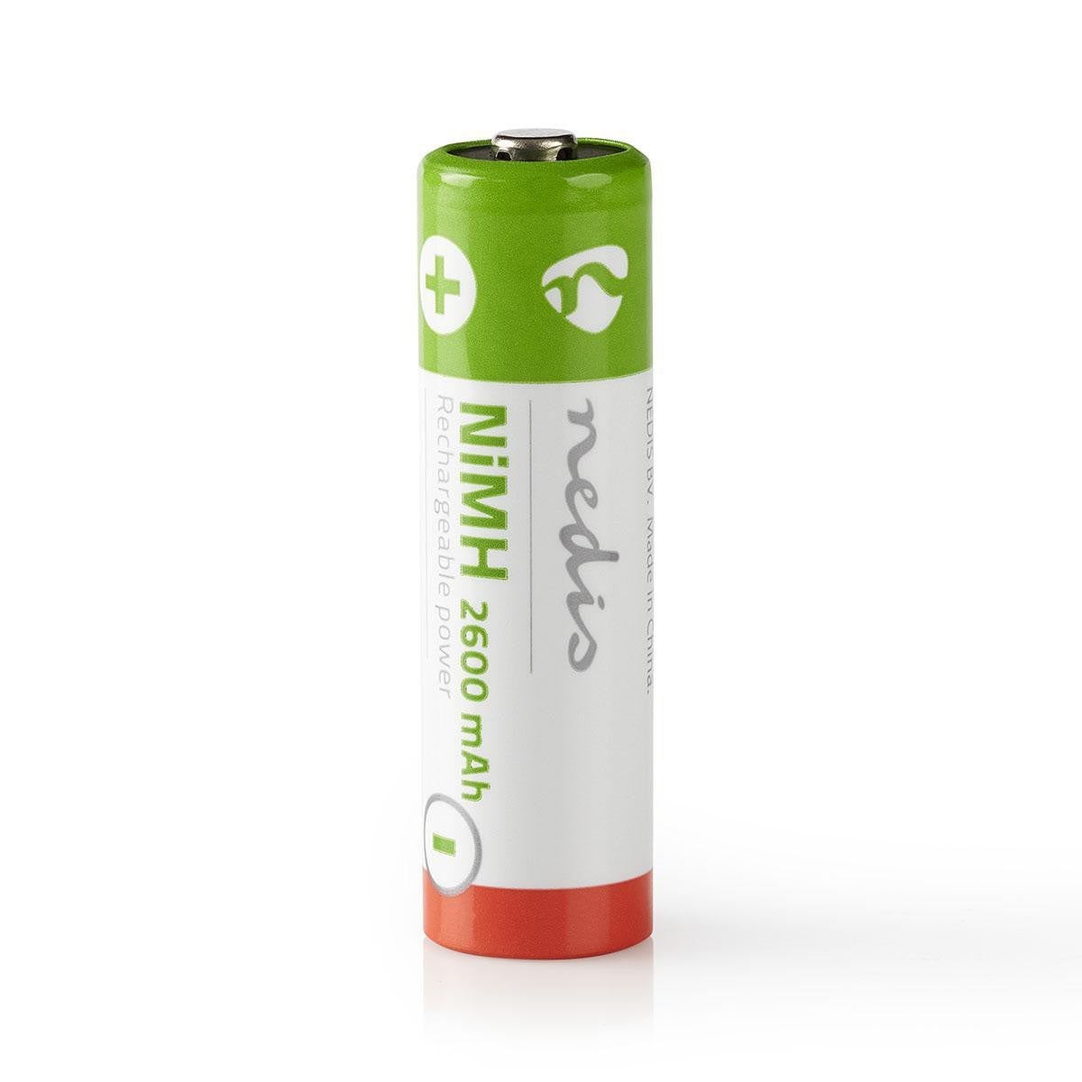 NEDIS Pile Rechargeable Ni-MH AA 1.2 V 2 600 mAh 4 pièces Blister - 2