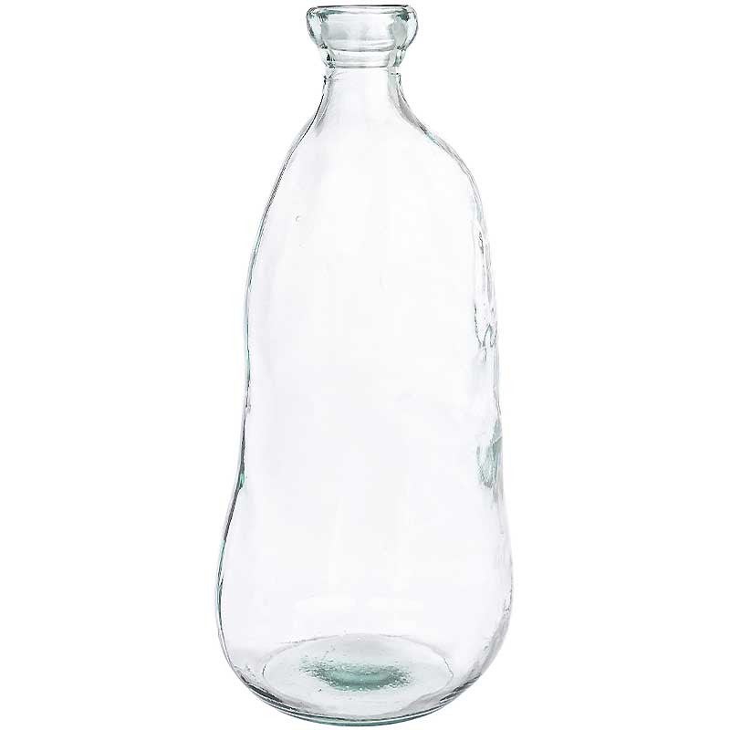 Vase cylindrique verre recyclé Loopy transparent 23x53cm | Leroy Merlin
