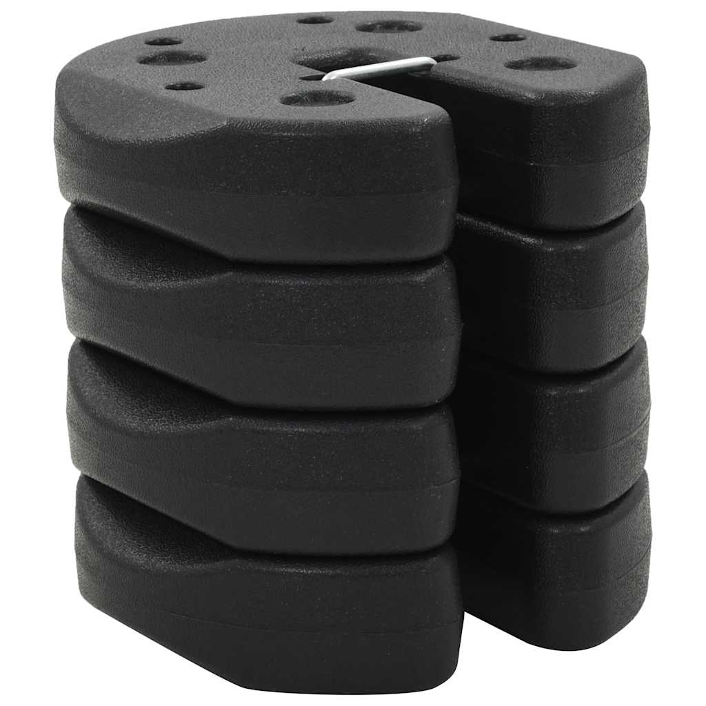 Poids pour belvédère 4 pcs Noir 220x50 mm Béton vidaXL - 2