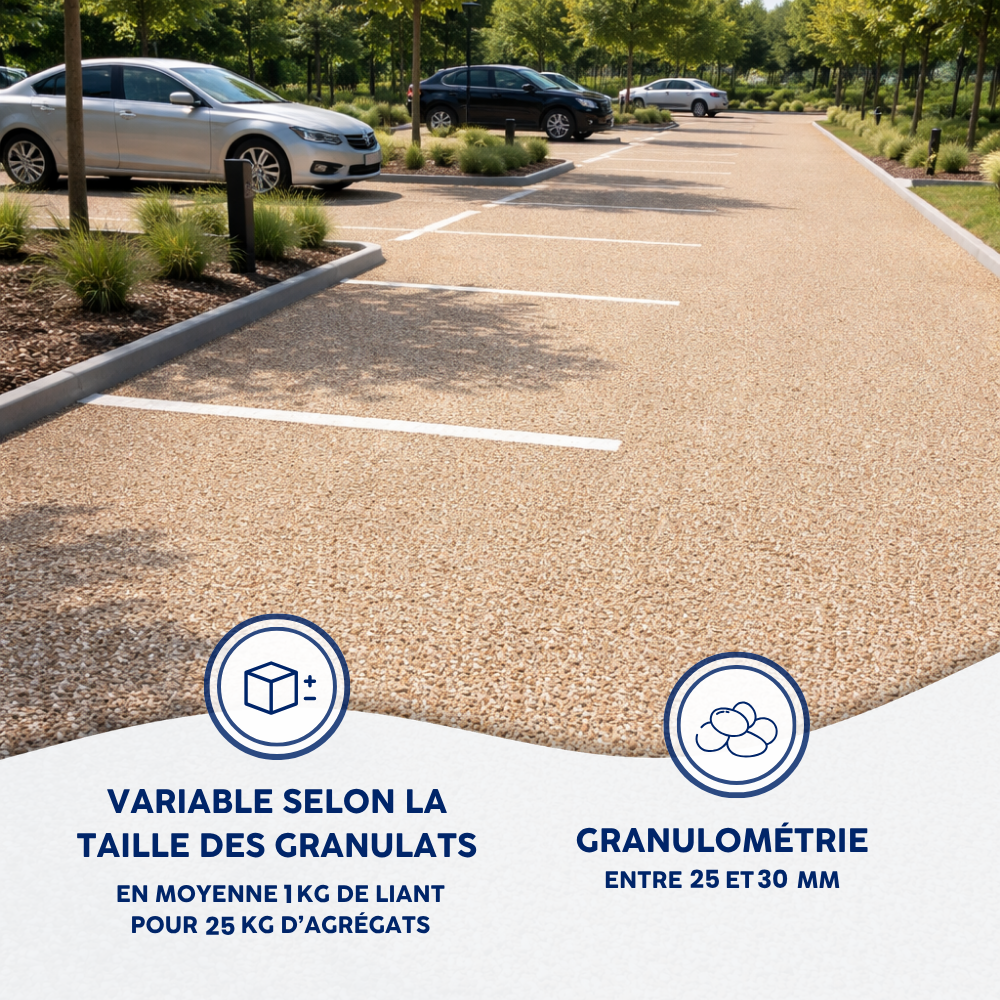 Moquette de pierre sol drainant Kit de 1 Kg - DECOP30 - MATPRO - 7
