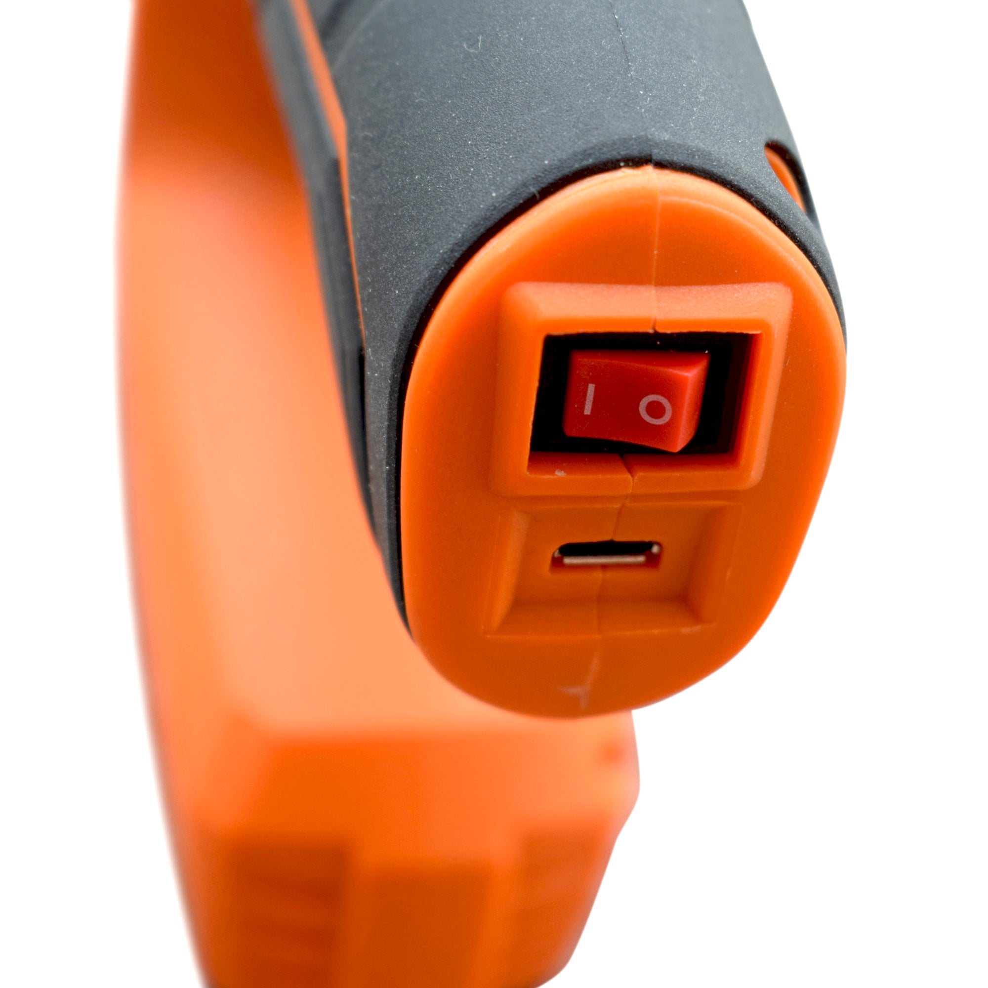 Grapadora y clavadora eléctrica sin cable, batería de iones de litio de 4 V, recargable, se suministra con 200 grapas y 200 clavos, naranja - 4