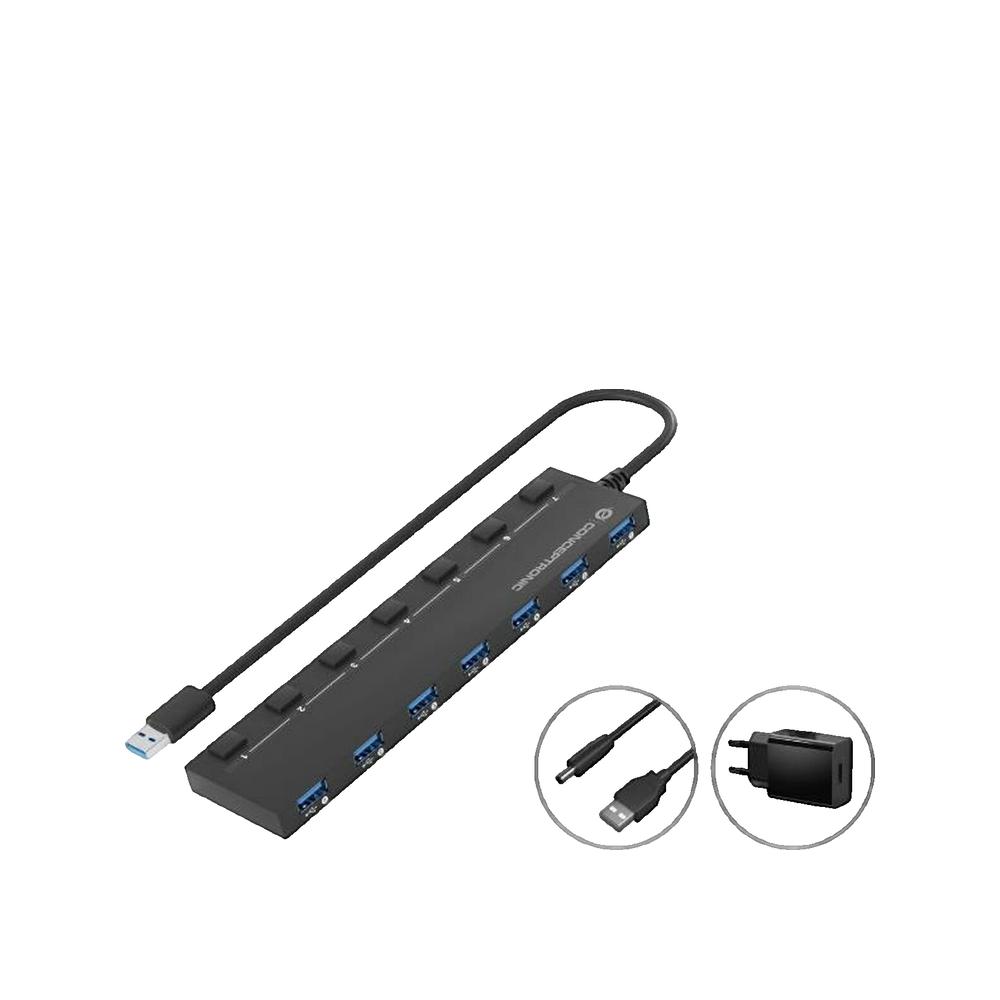 Conceptronic Hub Usb 3.2 Hubbies19bp 7 Puertos Negro , Leroy Merlin