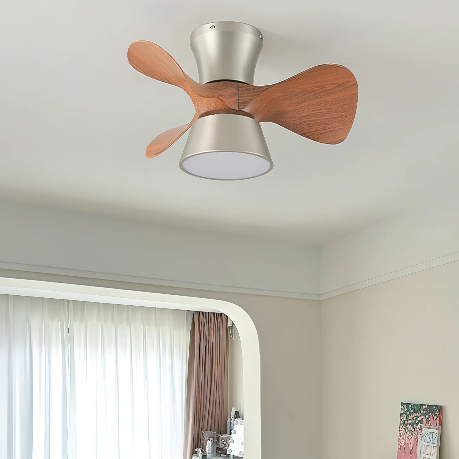 Ventilateur Plafond Avec Lumières Et Télécommande, Plafonnier À Lame