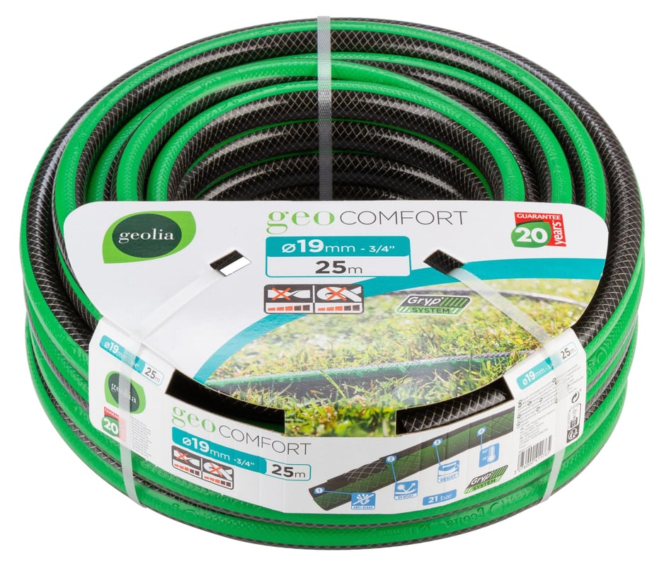 Wąż GEOLIA Comfort o średnicy 19 mm i długości 25 m