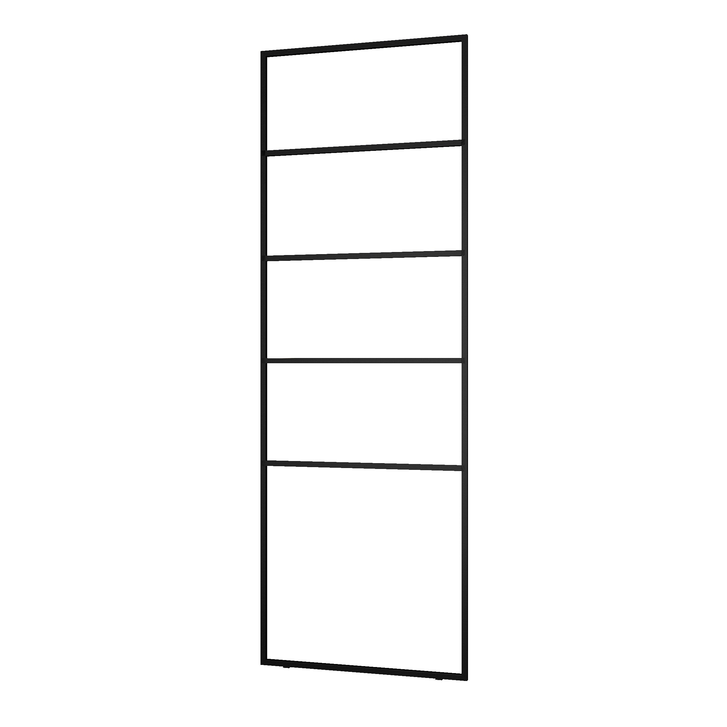 Porte serviettes en métal Noir Mat 60x176cm - Type Atelier - FACTO DARK 2 - 3