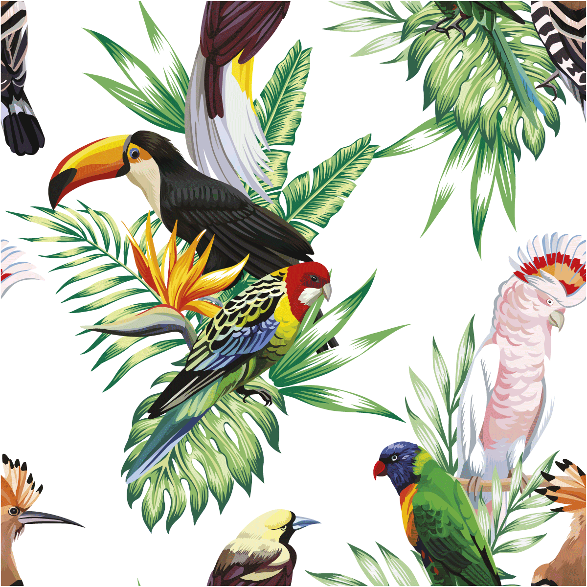 Adesivo arazzo tropicale Cahuita - Sticker adesivo - adesivi murali - 60x60cm - 2