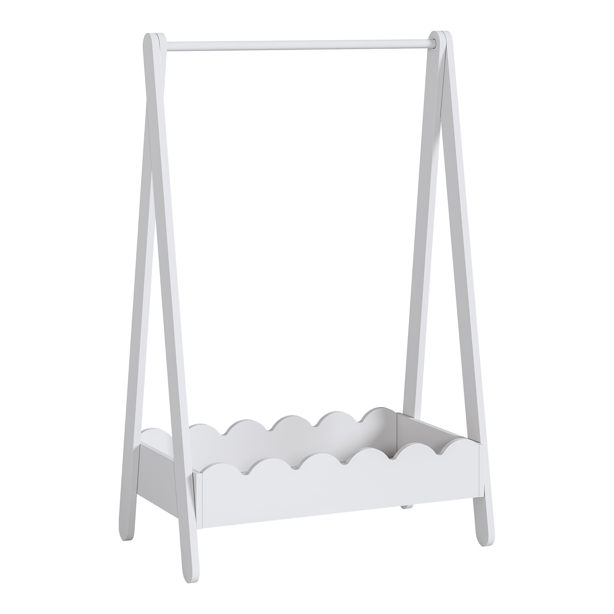 Portemanteau pour enfants Vestnes 99 x 66 x 38 cm blanc [en.casa] - 4