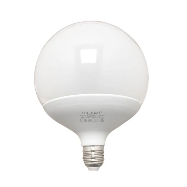Ampoule E27 LED 25W 220V G140 300° Globe - Blanc Froid 6000K - 8000K - SILUMEN