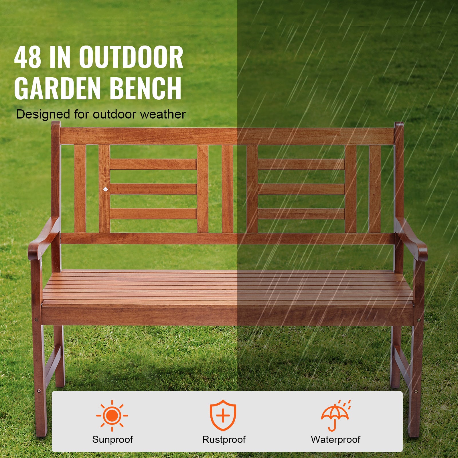 Banc jardin bois SucceBuy 48