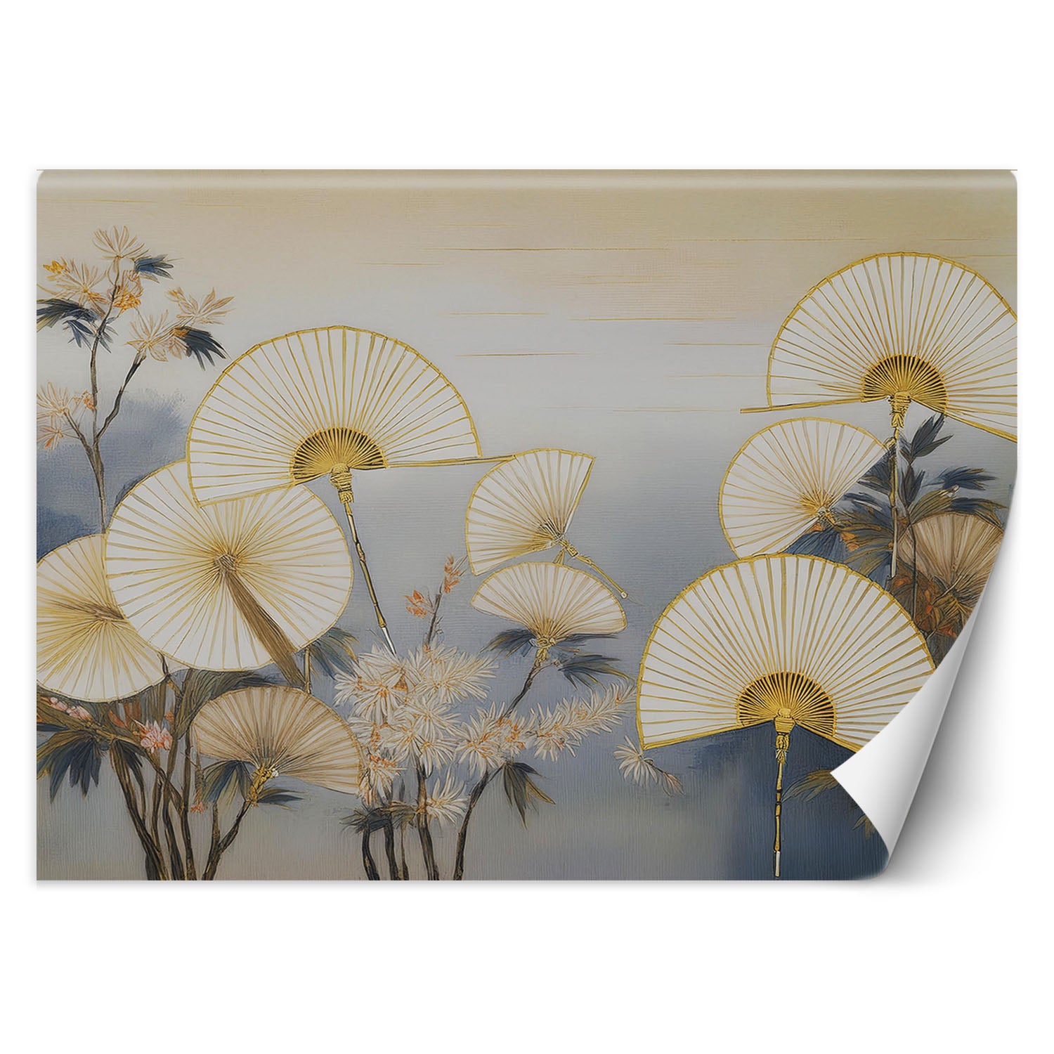 Fototapeta, Japońskie wachlarze abstrakcja 350x245