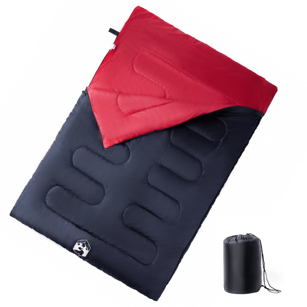 DESERT & FOX Sac de couchage en flanelle de coton avec oreiller, sac de compression pour 4 saisons, chaud et froid, léger et portable pour camping, randonnée, voyage